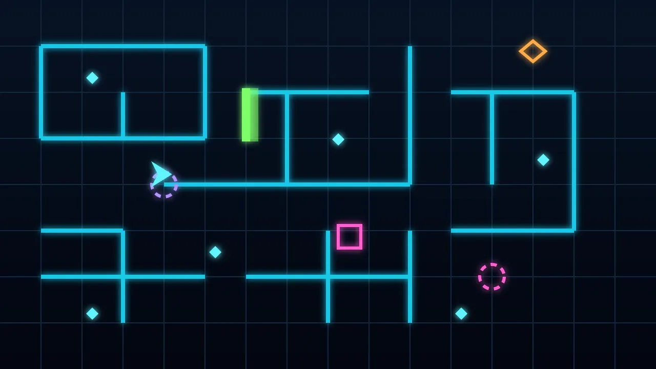 Neon Maze Courier gameplay preview artwork