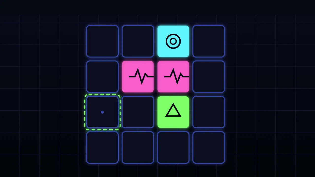 Neon Tiles gameplay preview artwork